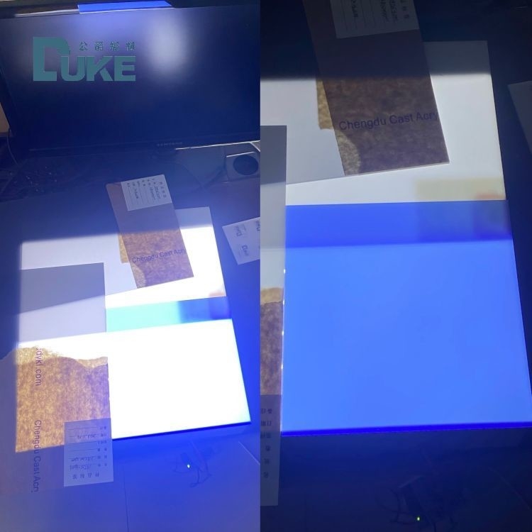 Duke Blue And White Day& Night Acrylic Sheet For Led Light Box Reklamowy wyświetlacz
