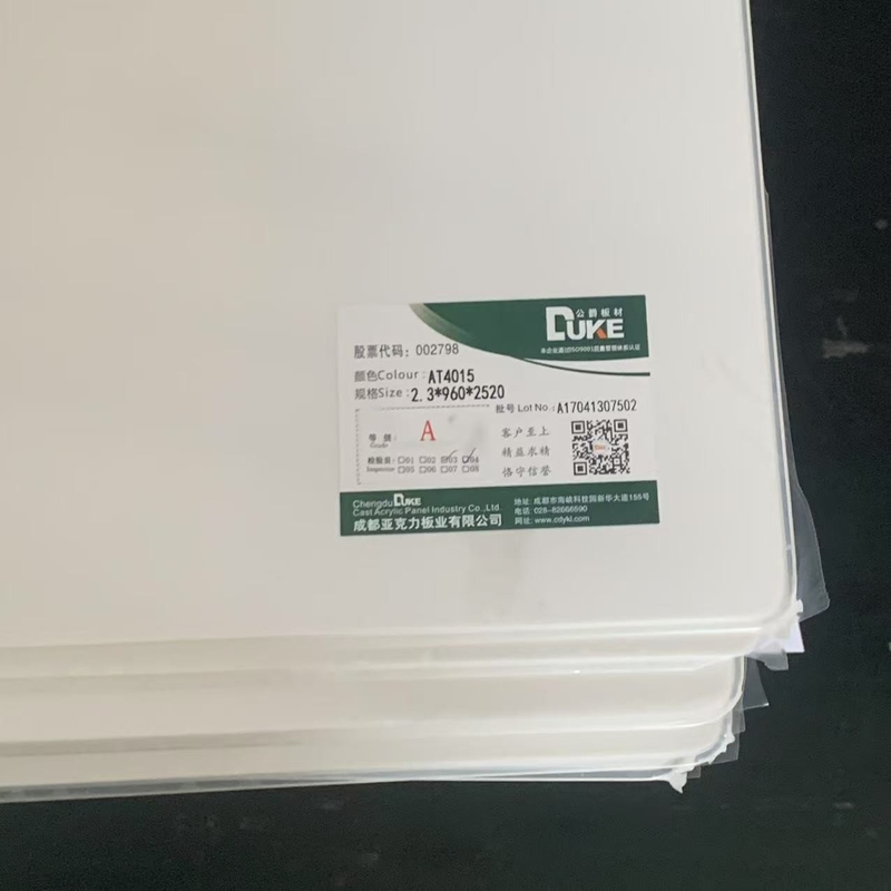 100% Virgin Misubishi MMA Biały Opal Odlewany Artykuł Artykuł Akrylowy Kolorowa Woda do wanny