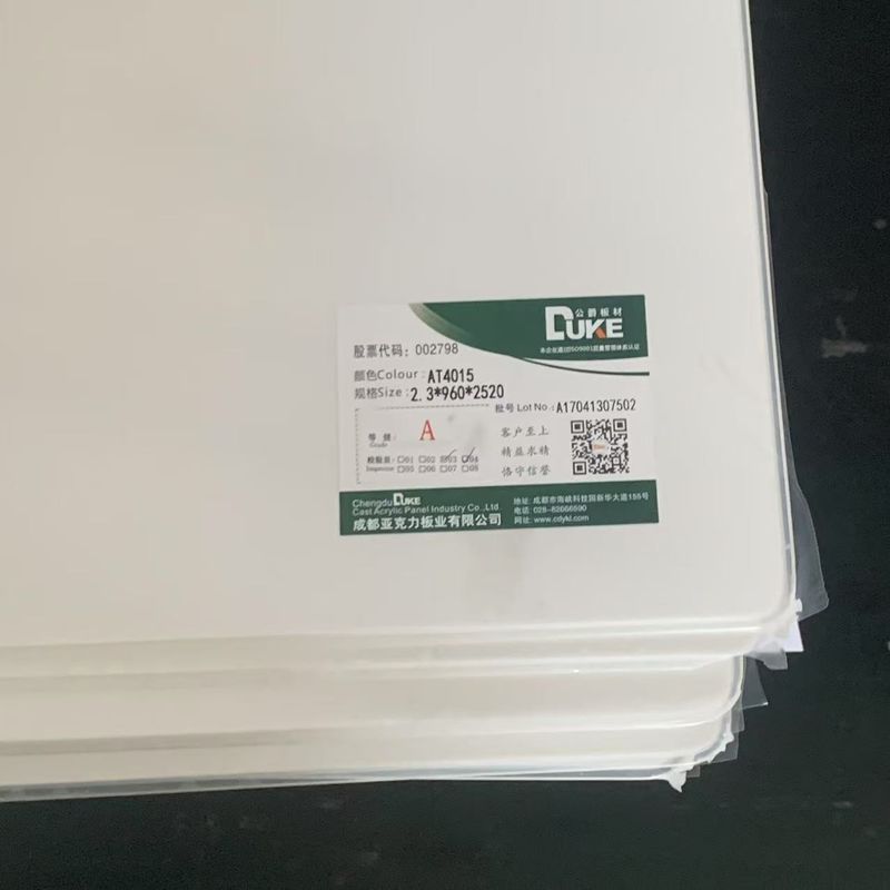 Wysokiej jakości biały odlewany płyta akrylowa PMMA Sheet Custom Cut do produkcji wyrobów sanitarnych w wannie